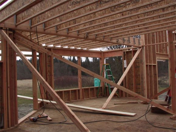 looking southeast out the dining room windows.