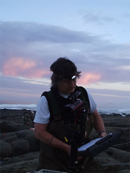Ruth at work on Starfish point.