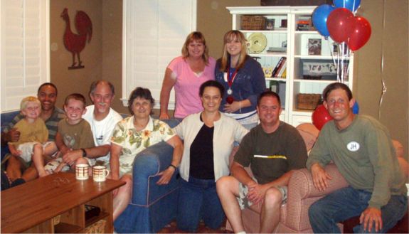The family all together.
